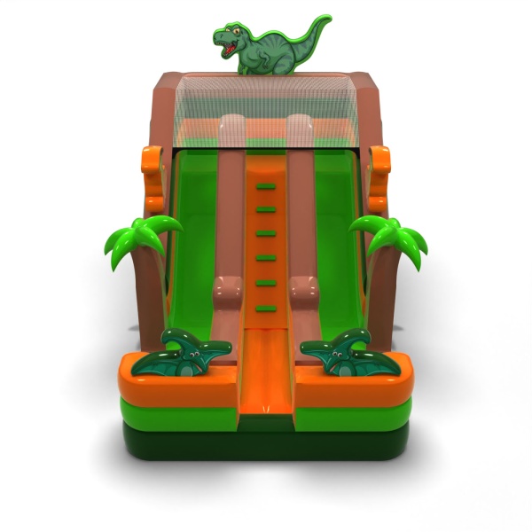 Dupla csúszda témával dinoszauruszok mini