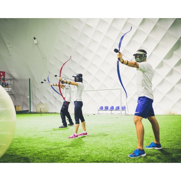 Készlet Archery Tag Premium 22 lbs - 12 játékos számára - puha fejű nyilak
