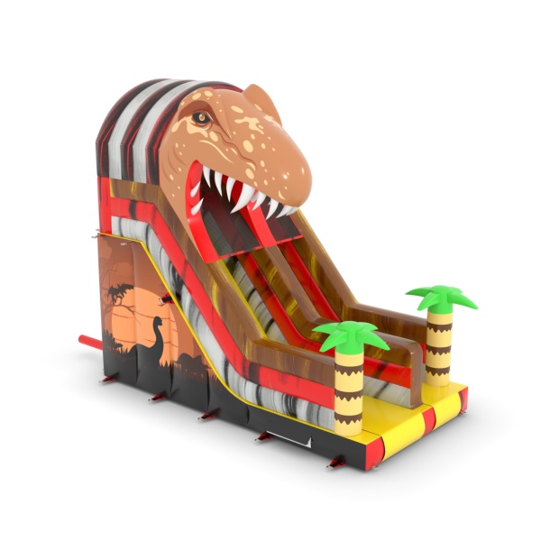 Dinoszaurusz témájú felfújható csúszda