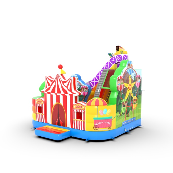 Felfújható combo csúszdával Vidámpark