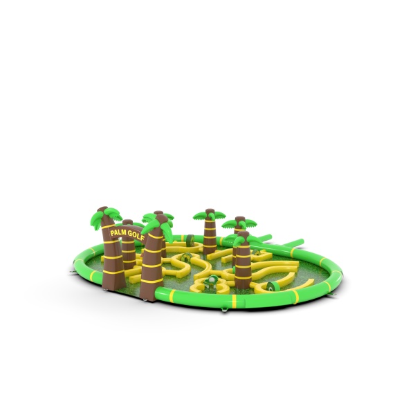 Felfújható minigolf szafari motívummal