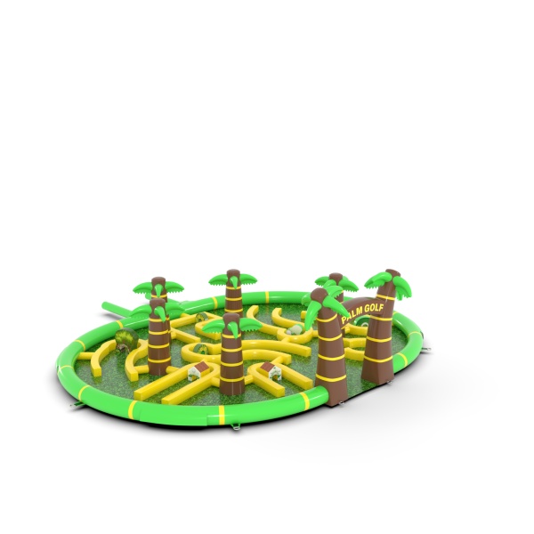 Felfújható minigolf szafari motívummal